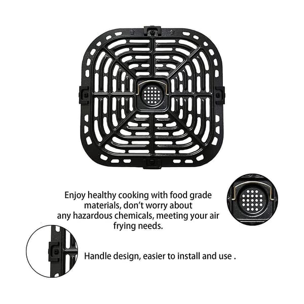Bageform kompatibel med Instant Vortex Plus 6-liters airfryer, opgraderet firkantet bageform