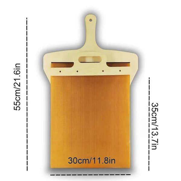 Glidende pizzaspade, non-stick glidende pizzaspade, guld Gold 55*35*0.7cm