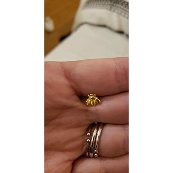 Heyone Söta Honey Bee Örhängen Tiny Bee Stud örhängen för flickor