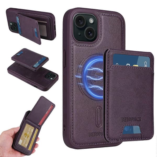 Kompatibel med iPhone 15 Telefon Cover - lingling} Multicolor Purple
