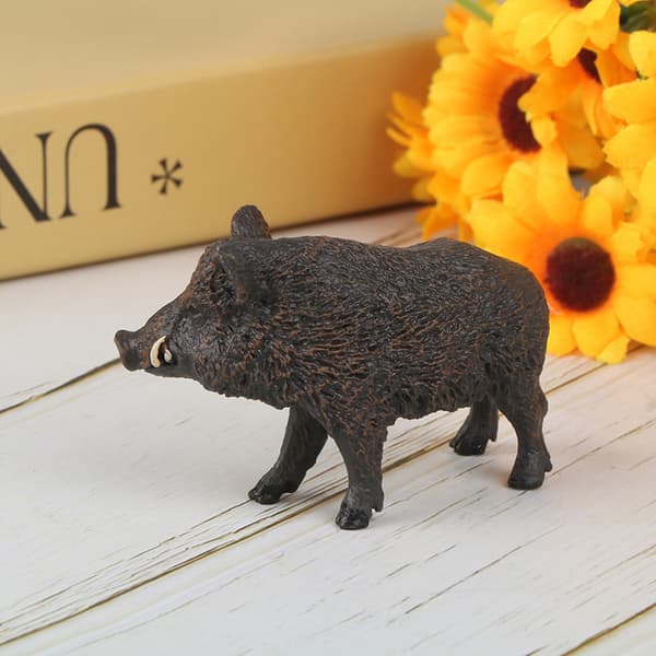 Vildsvin PVC-modell tecknad figur barnmodell leksak dekorativ present