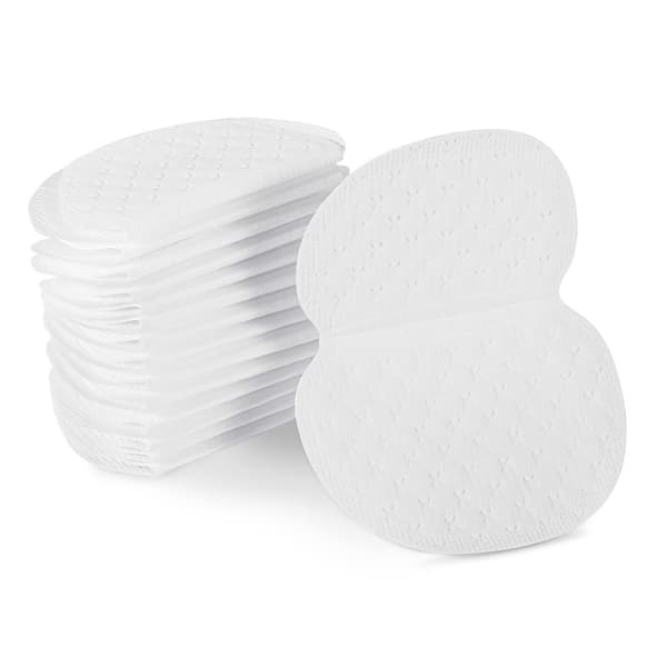 80-pakning med usynlige antiperspirantputer, komfortable og pustende, absorberer effektivt svette under armene.