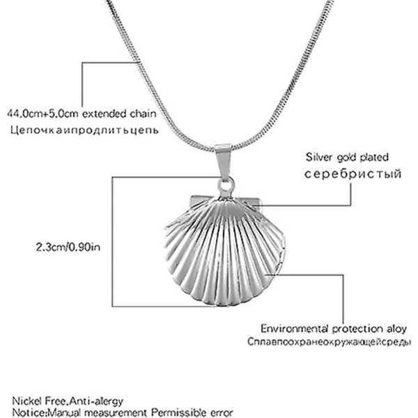 Hot 2025 Seashell Halskjede med Anheng for Kvinner og Jenter, Nautisk Strand Seashell Stil, Justerbart Kjede Choker Anheng Smykker