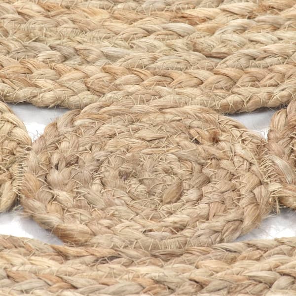 150 cm pyöreä juuttimatto Beige beige