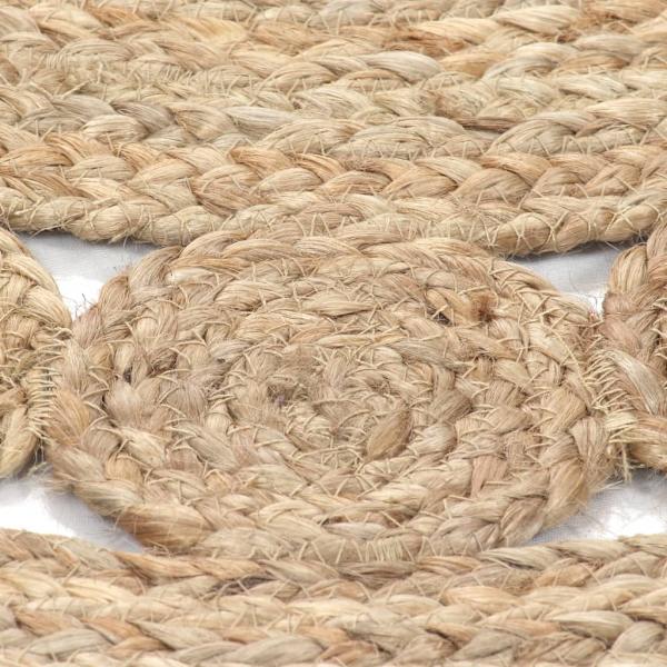 150 cm rundt jute tæppe Beige beige