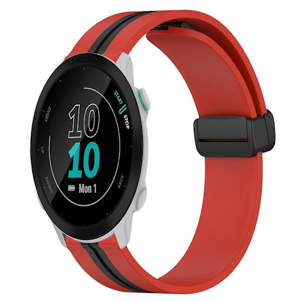 Silikone Urrem Til Garmin Forerunner 55-lingling} Red Black
