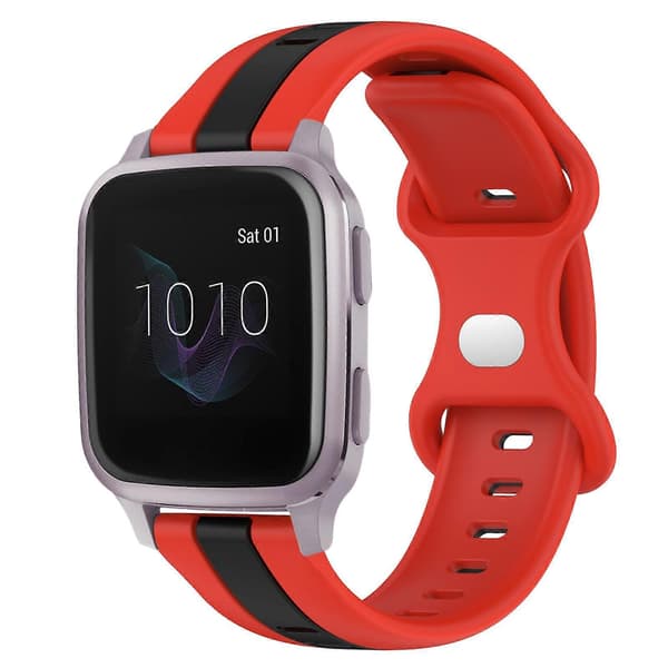 Silikone Urrem Til Garmin Venu SQ-lingling} Red Black