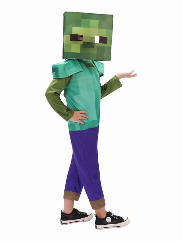 Barne jumpsuit med Minecraft-spill og anime-tema (Passer for både gutter og jenter) M
