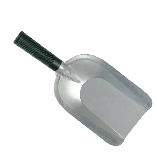 Hagespade i rustfritt stål, firkantet spade, brukt til graving og luking.