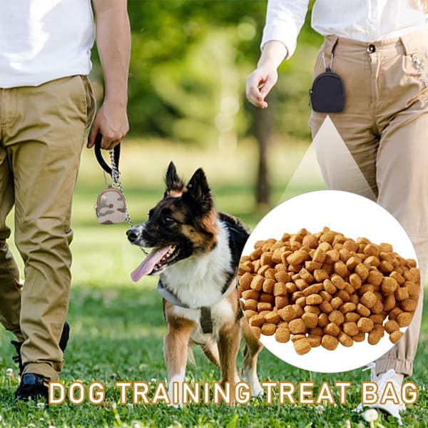 2-pack hundträningsgodispåsar, små hundgodispåsar, hundgodispåsar, valpgodispåsar, bärbara träningsgodispåsar för husdjur