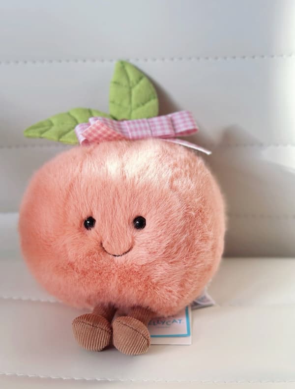 Kesäale Jellycat Amuseable Persikka Pehmolelu Uusi Harvinainen-4