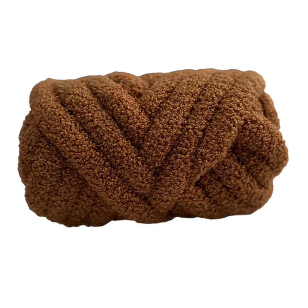 Grovt ullgarn armstickningsgarn lätt DIY handstickning tjockt garn vikt-lingling} Caramel