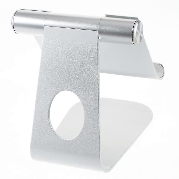 Höjdjusterbart skrivbordsstativ i aluminiumlegering för iPad Kompatibel med iPhone Tablet PC - Silverfärg-lingling}