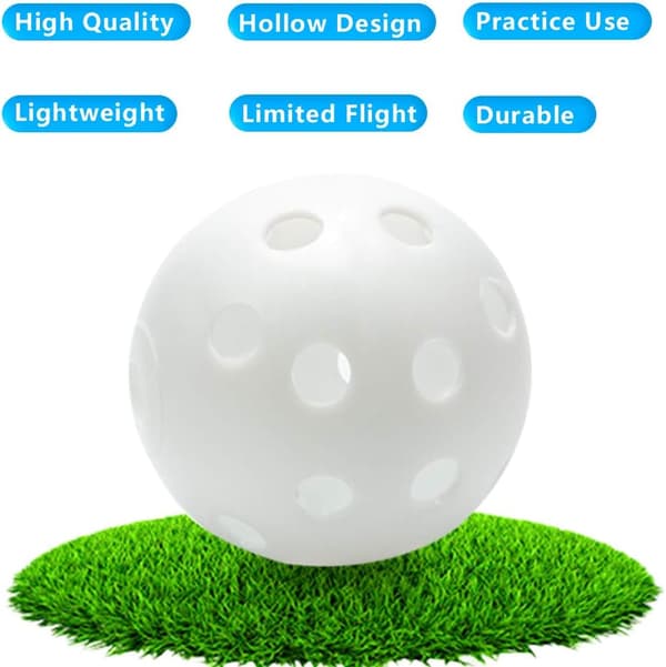 Golf træningsbold, 42 mm åndbar plastikbold