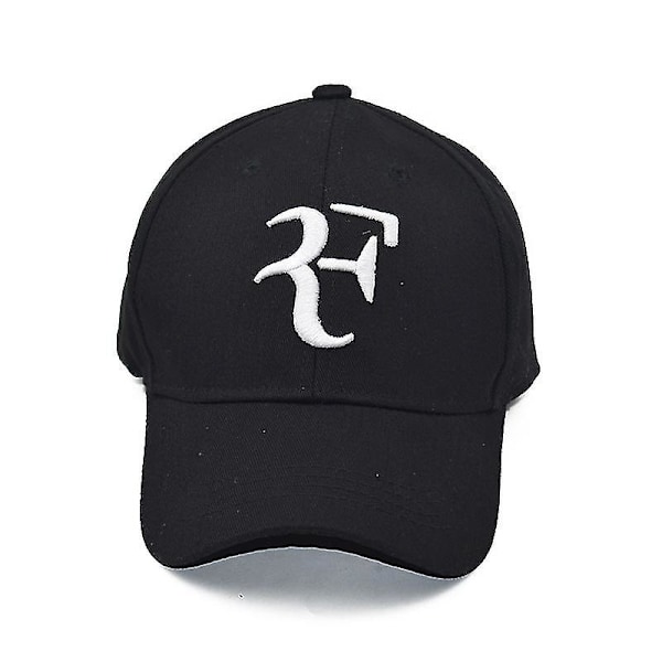 Påskerbjudanden! Högkvalitativ Roger Federer keps Baseballkeps Solhatt (FMY) Black