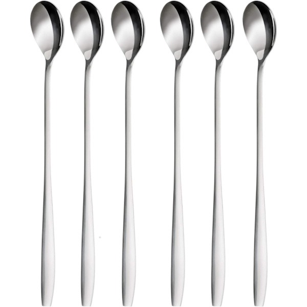 Latte skesæt, 19 cm rustfrit stål langskaftet røreske