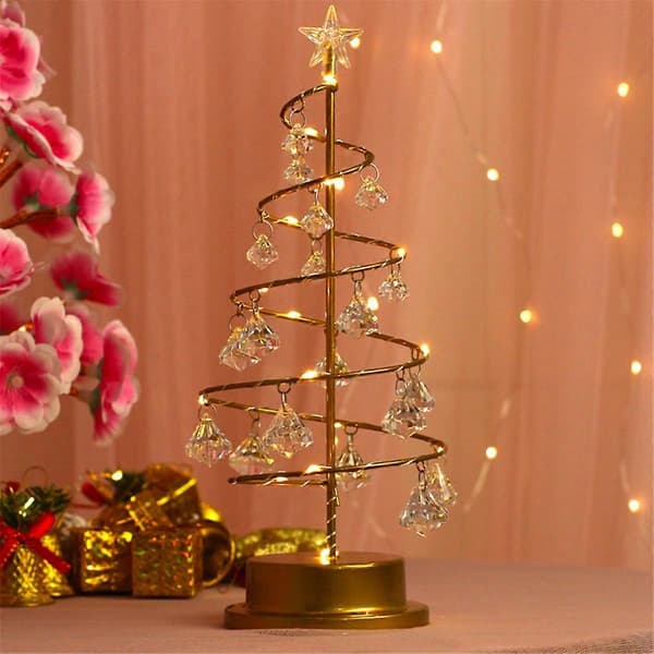 Julemetallkrystall juletrelampe S-lingling}