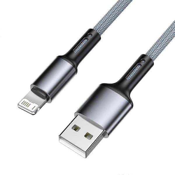 USB Hurtig Opladerkabel til iPhone 11 12 13 14 pro X Max 6s 7 8 plus Apple iPad Data- og Opladerkabel Kompatibelt med Origin Line-lingling} Flock 1m