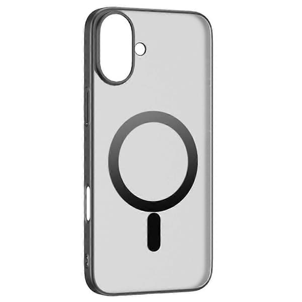 For iPhone 16 Deksel Kompatibelt med MagSafe Matt PC Bakdeksel --lingling} Multicolor Black