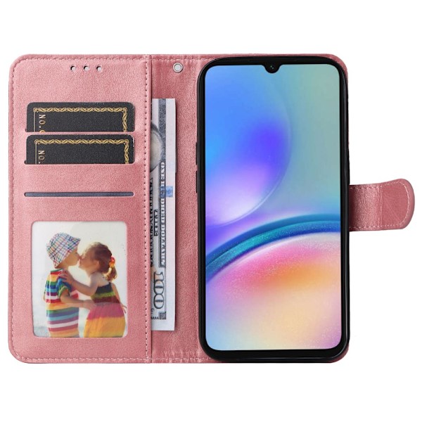 Hot 2025 Samsung A05s 4G PU Læder Wallet Case - Flere Farver Pink Rosa
