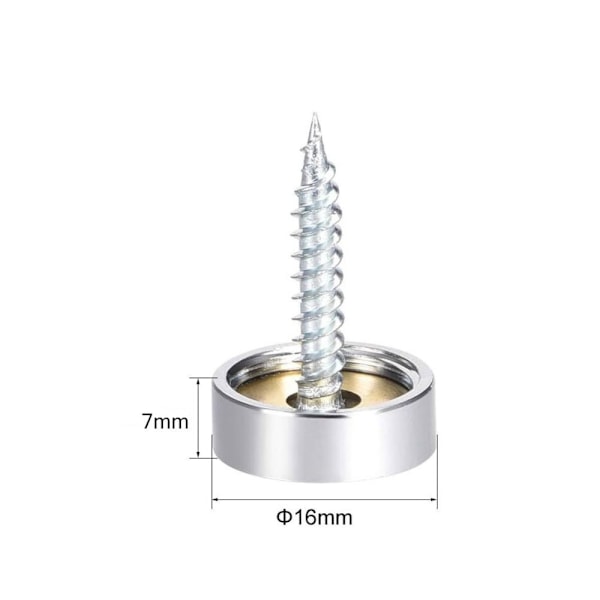 Hot 2025 8 Stk. Spejlskruer Dekorativ Hætte 20MM 20mm