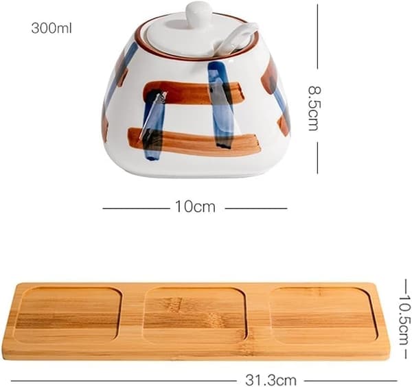 Spice Jar Set, Sugar Jar Set with Lid, Household Spice Jar, Kitchen Spice Jar, Spice Storage Jar