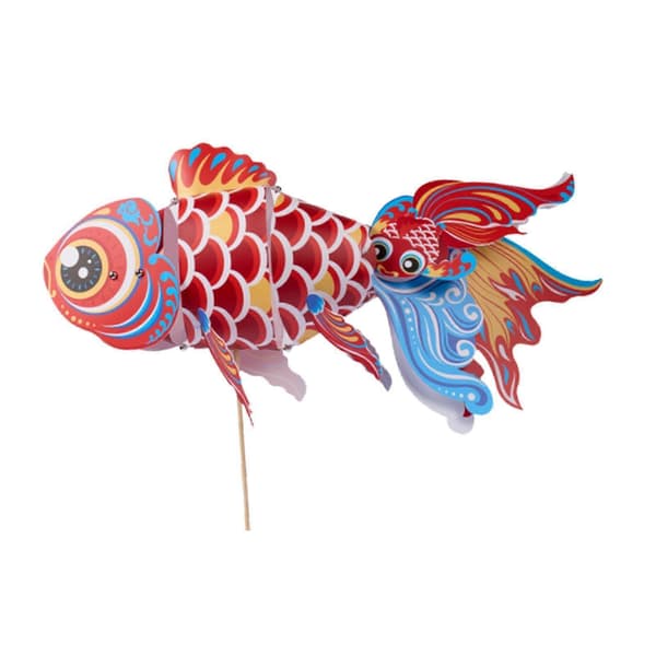 Lanternemateriale, Papirlanterne DIY Lys Koi-formet Lanternefestival-lingling} Red