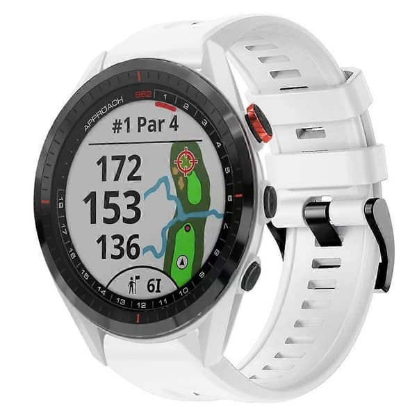 Silikone Urrem Til Garmin Approach S62-lingling} White