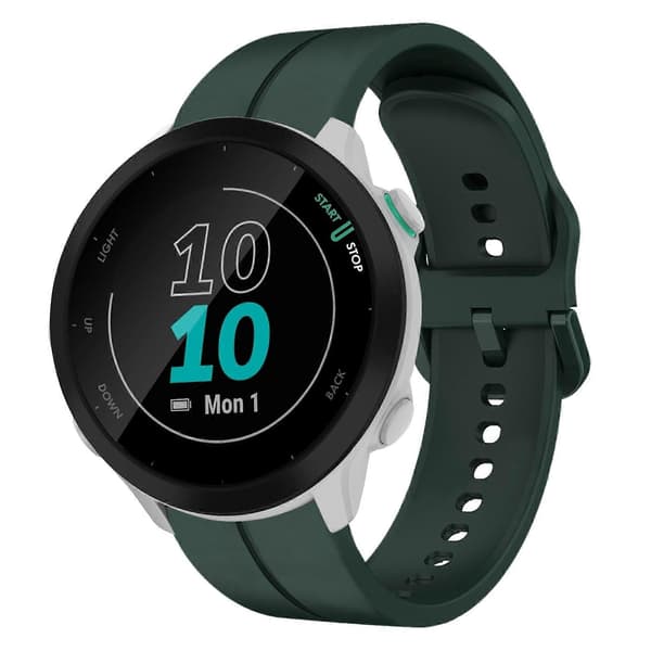 Silikone Urrem Til Garmin Forerunner 55-lingling} Dark Green