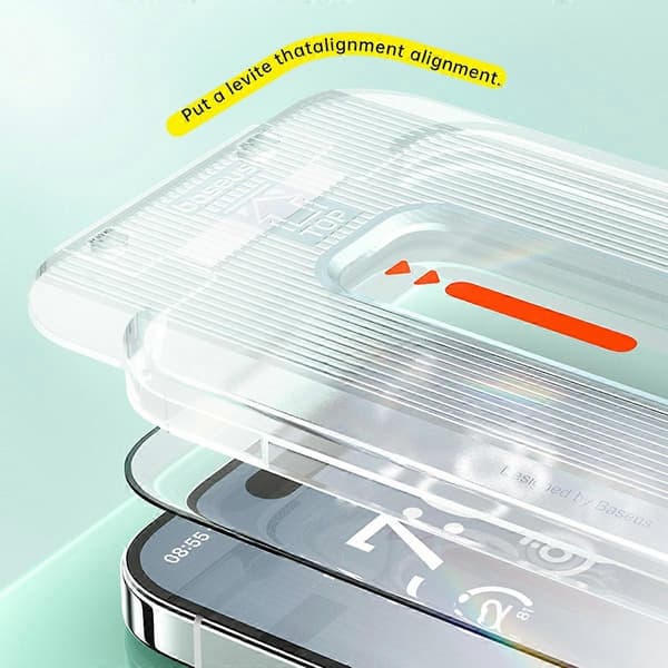 Bästsäljare Kompatibel med iPhone 16 Pro Max Full Coverage HD Härdat Glas Skärmskydd