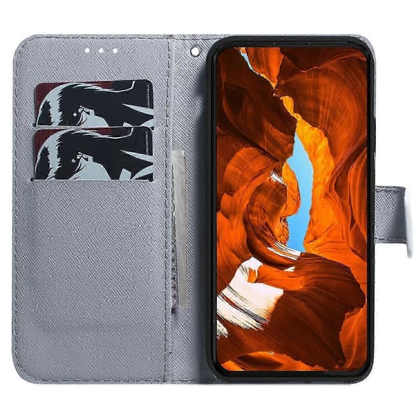 Kompatibel med Samsung Galaxy A56 5G/A36 5G Plånboksfodral Mönstertryck Läder Telefonskal - Panda-lingling Multicolor Wolf