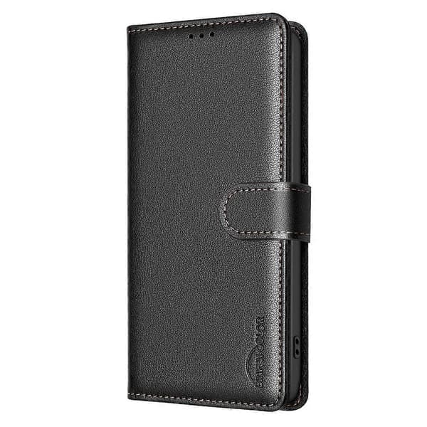 Litchi Tekstur RFID PU Etui Kompatibelt med iPhone 17 Pro-lingling} Black iPhone 17