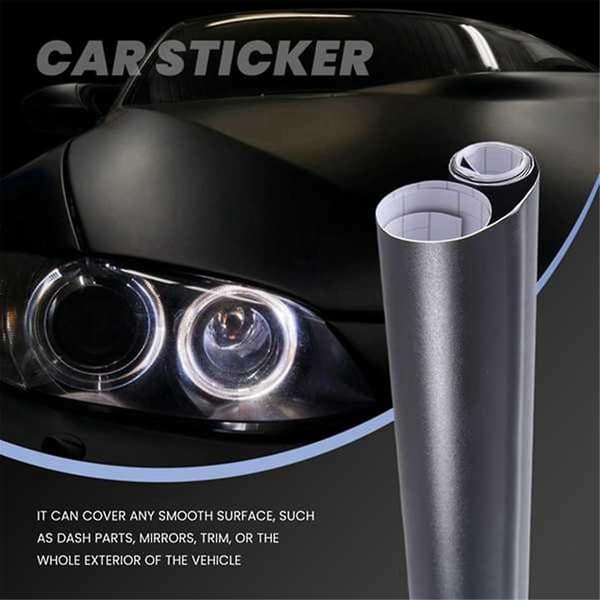 Hot 5 stk. 30x152 cm Mat Sort Vinyl Folie Wrap Bil DIY Mærkat