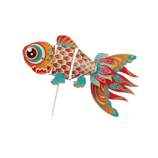 Lanternemateriale, Papirlanterne DIY Lys Koi-formet Lanternefestival-lingling} Orange