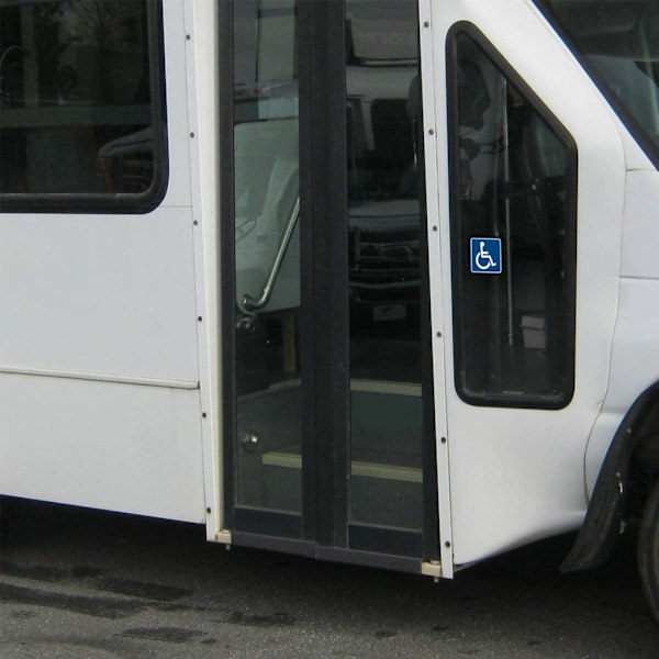 Heta 2025 Dekaler för Rullstolsmärke för Funktionshindrade, Handikappskylt, Handikappskylt, Självhäftande Dekal, 3'/4' 2 Storlekar 100x100mm 100x100mm 0.06