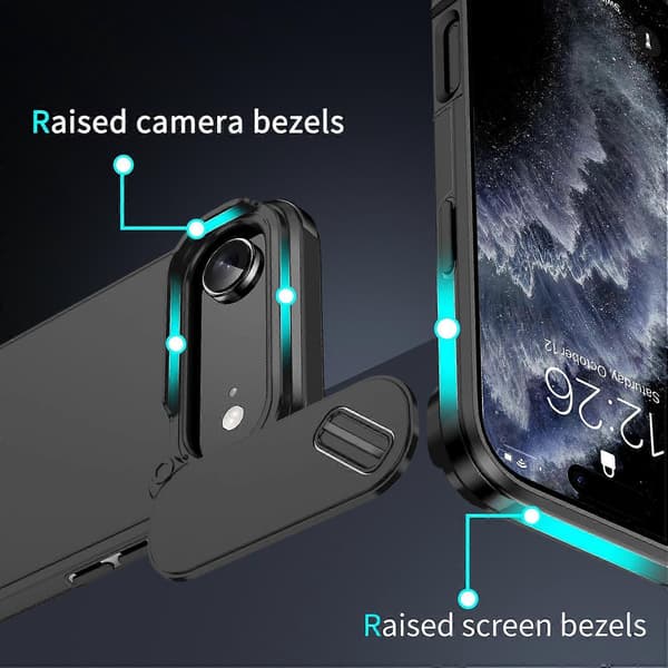 TPU + PC Telefonfodral Kompatibelt med iPhone 17 Pro-lingling} Black iPhone 17 Air