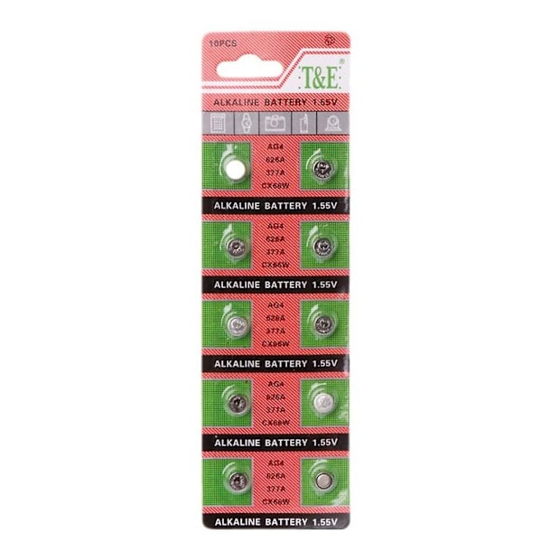 Heta 2025 10 Stycken Sr626sw Lr626 Ag4 377 1.5v Klockbatteri Knappcell C