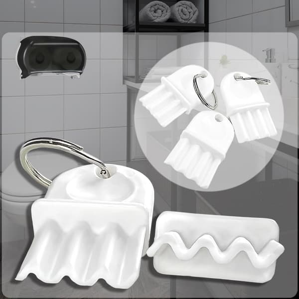 5 stk. toiletpapirdispenser-nøgler, universalnøgle til papirhåndklædedispenser, erstatningsnøgle til toiletpapirdispenser i vaffelplast