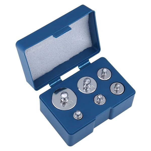 Kalibreringskit, 6 kalibreringsvikter, 200g vardera Silver silver