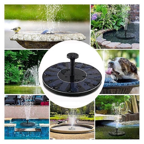 Påskrabatt! Högkvalitativ Solcellsvattenfontän för Pool, Uteplats, Trädgård, Dekoration, Utomhusdekoration, Solcellspump, Dekorativ Fontän
