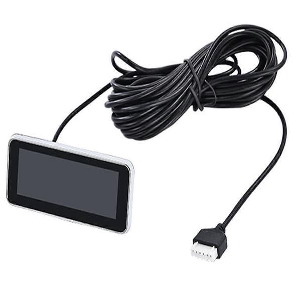 Auto Parktronic LED Digital Parkeringssensor 4 Sensor Ryggesensor Radar Detektor Bilparkering LED Assistanse Alarmsystem-lingling} Black
