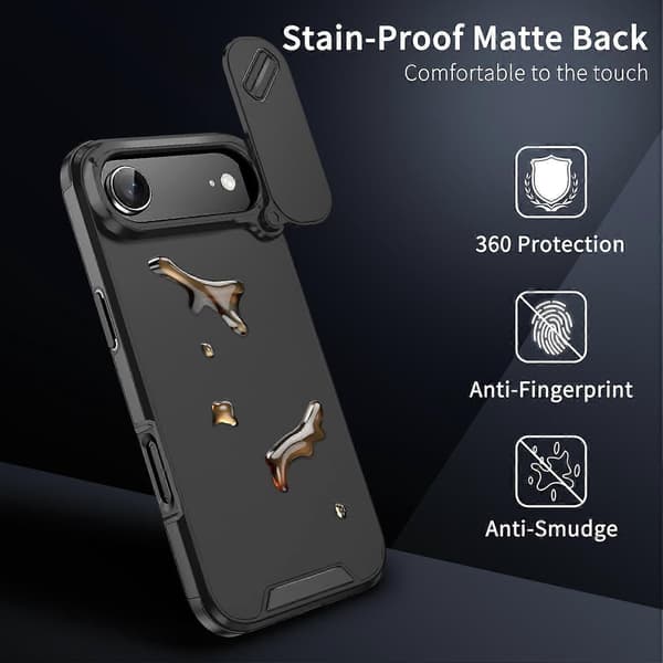 TPU + PC Telefonfodral Kompatibelt med iPhone 17 Pro-lingling} Black iPhone 17 Air