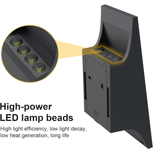 Udendørs solcellelamper, 3000K, 700lm udendørs solcellevæglamper, dæmpbare solcellelamper, IP65 solcellelamper til terrasse, hegn, veranda