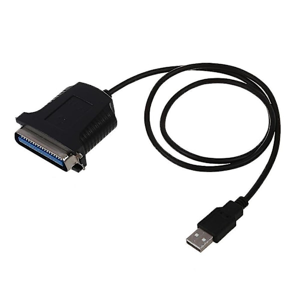 Ny Parallell Port DB36 Skrivare USB Express Kort Konverterare Adapter Svart