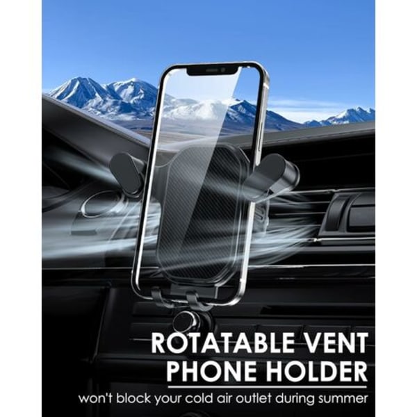 Hot 2025 Bil mobiltelefonholder, super stabil, forbedret ventilationskrog