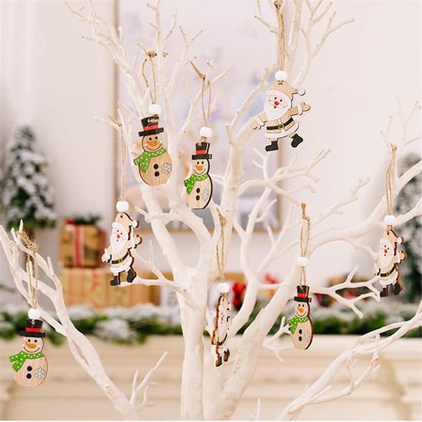 Engel Julepynt, Engel - Julenisse - Julepynt Hengende Trepynt til Jul - lingling} As Shown