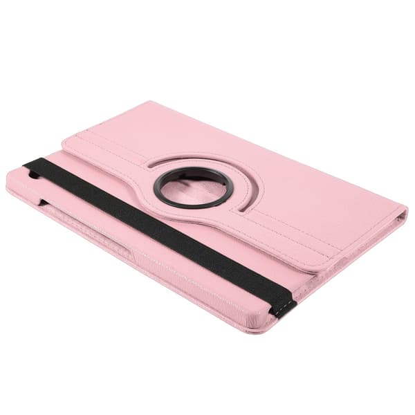 Kompatibel med Samsung Tab A9+ 360 Lychee Shell - Rosa Rosa pink