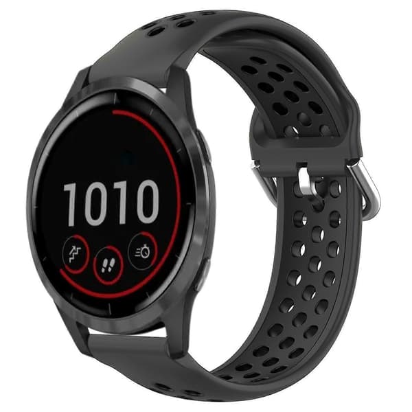 Silikone Urrem Til Garmin Vivoactive4-lingling} Black