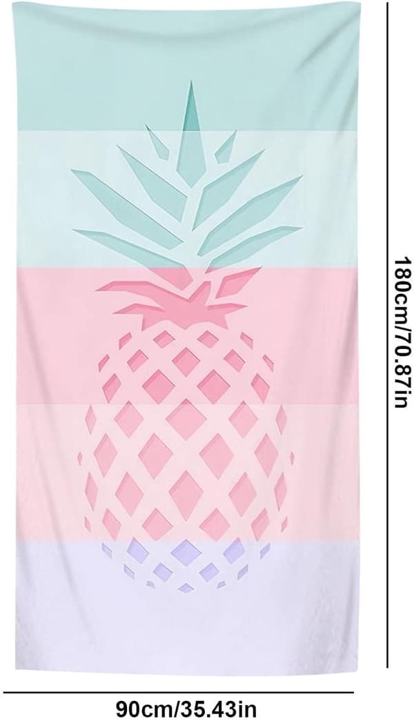 Whole Piece Sand-Proof Beach/Pool Shawl, Includes Sand-Proof Towel and Sand-Proof Bath Towel.