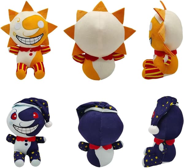 25cm Sundrop ja Moondrop FNAF Safety Defect Pehmoklovnilelu